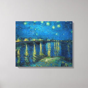 Toile Vincent Van Gogh Nuit étoilée sur le Rhône