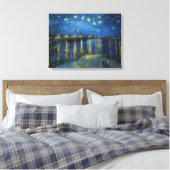 Toile Vincent van Gogh - Nuit étoilée sur le Rhône (Insitu(Chambre))