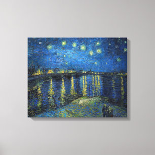 Toile Vincent van Gogh - Nuit étoilée sur le Rhône