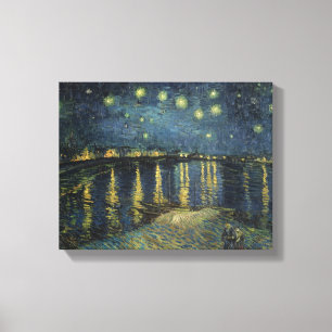 Toile Vincent van Gogh Nuit étoilée sur le Rhône