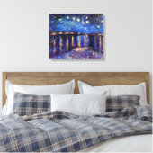 Toile Vincent Van Gogh - Nuit étoilée Sur Le Rhône (Insitu(Chambre))