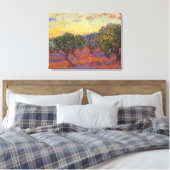 Toile Vincent van Gogh - Olive Grove, Orange Sky (Insitu(Chambre))