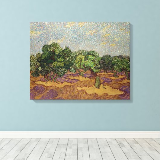 Toile Vincent van Gogh - Olive Trees (Insitu (Plancher de Bois))