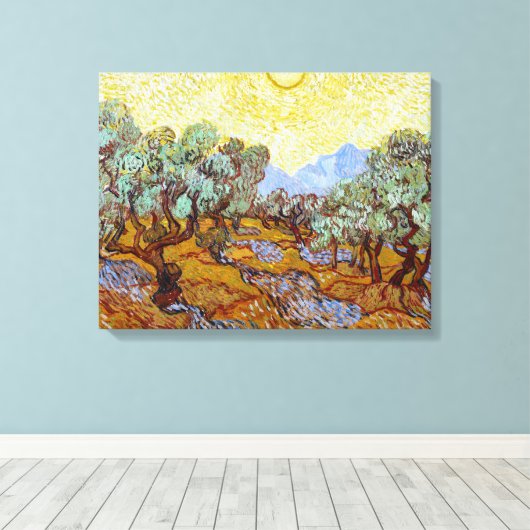 Toile Vincent van Gogh Olive Trees (Insitu (Plancher de Bois))