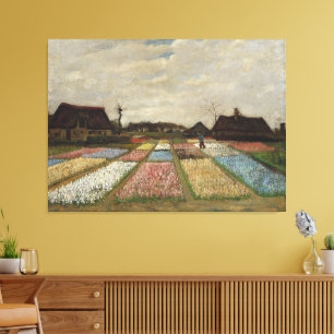 Toile Vincent van Gogh - Parterres de fleurs en Hollande