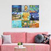Toile Vincent Van Gogh - Patchwork de chefs-d'œuvre (Insitu(Salon))