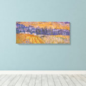 Toile Vincent van Gogh - Paysage à Auvers dans la pluie (Insitu (Plancher de Bois))