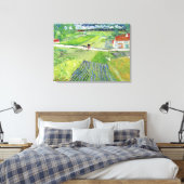 Toile Vincent van Gogh - Paysage avec transport et train (Insitu(Chambre))