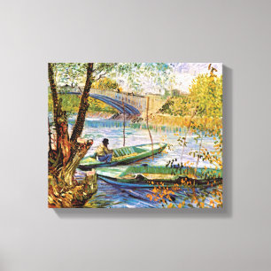 Toile Vincent Van Gogh - Pêche au printemps Beaux-Arts