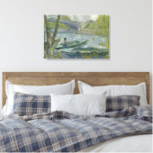 Toile Vincent van Gogh - Pêche au printemps, Pont de (Insitu(Chambre))