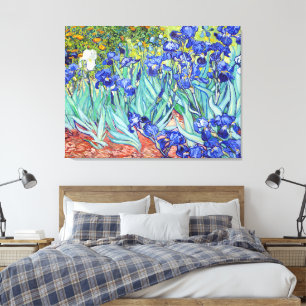 Toile Vincent Van Gogh peignant les Iris
