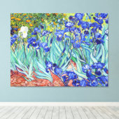 Toile Vincent Van Gogh peignant les Iris (Insitu (Plancher de Bois))