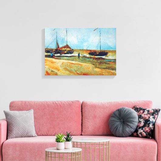 Toile Vincent Van Gogh - Plage de Scheveningen Art (Insitu(Salon))