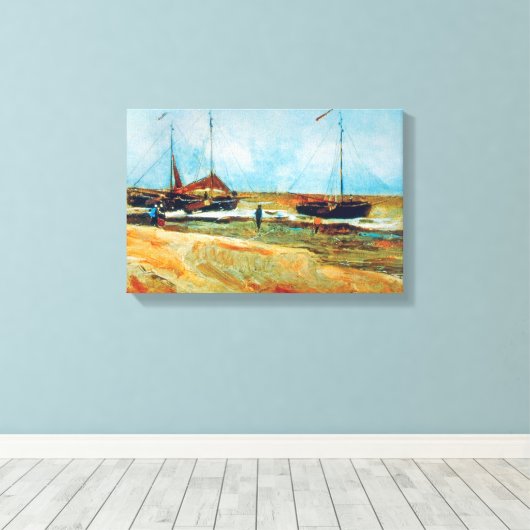 Toile Vincent Van Gogh - Plage de Scheveningen Art (Insitu (Plancher de Bois))