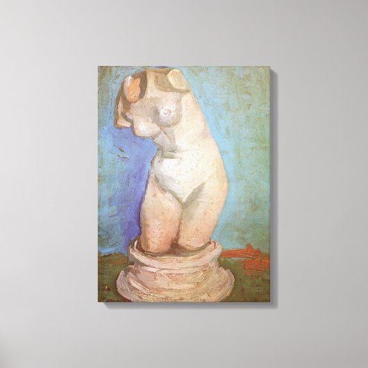 Toile Vincent van Gogh - Plaster Statuette Femme Torso (Recto)