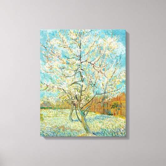 Toile Vincent van Gogh - Poche rose en fleurs (Recto)