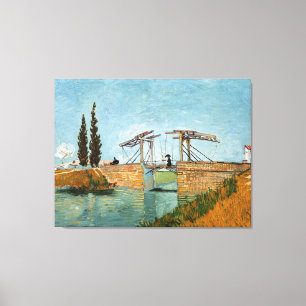 Toile Vincent Van Gogh Pont Langlois Vintage à Arles