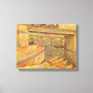 Toile Vincent van Gogh Ponts de l'autre côté de la Seine