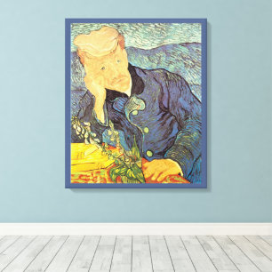 Toile Vincent van Gogh - Portrait du docteur Gachet
