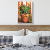 Toile Vincent Van Gogh - Pot de fleurs avec de la ciboul (Insitu(Chambre))