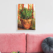 Toile Vincent Van Gogh - Pot de fleurs avec de la ciboul (Insitu(Salon))