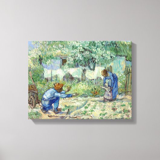 Toile Vincent van Gogh Première étape, après Millet (Recto)