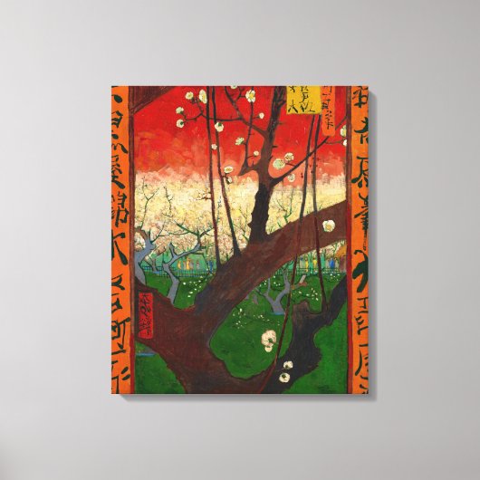 Toile Vincent van Gogh - Prunier en fleurs (Recto)