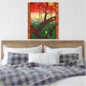 Toile Vincent van Gogh - Prunier en fleurs (Insitu(Chambre))