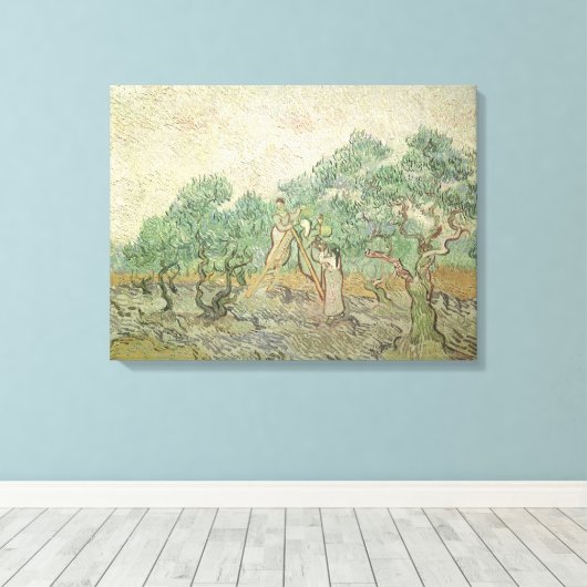 Toile Vincent van Gogh - Récolte des olives (Insitu (Plancher de Bois))