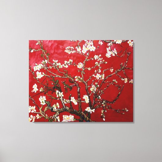 Toile Vincent van Gogh Red Almond Blossom (1890) (Recto)