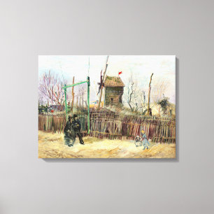 Toile Vincent van Gogh - Scène de rue à Montmartre