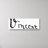 Toile Vincent Van Gogh Signature (Recto)