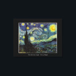 Toile Vincent van Gogh, Starry Night<br><div class="desc">Vincent van Gogh,  Starry Night.</div>