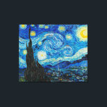 Toile Vincent van Gogh, Starry Night<br><div class="desc">Starry Night,  célèbre tableau de Vincent van Gogh.</div>