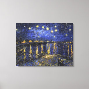 Toile Vincent Van Gogh Starry Night Over The Rhone