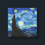 Toile Vincent Van Gogh Starry Nuit Vintage Art<br><div class="desc">Vincent Van Gogh Starry Nuit Vintage Beaux-Arts</div>