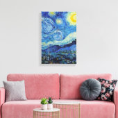 Toile Vincent Van Gogh Starry Nuit Vintage Art (Insitu(Salon))
