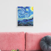 Toile Vincent Van Gogh Starry Nuit Vintage Art (Insitu(Salon))