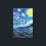 Toile Vincent Van Gogh Starry Nuit Vintage Art<br><div class="desc">Vincent Van Gogh Starry Nuit Vintage Beaux-Arts</div>