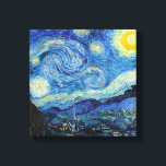Toile Vincent Van Gogh Starry Nuit Vintage Art<br><div class="desc">Vincent Van Gogh Starry Nuit Vintage Beaux-Arts</div>