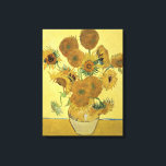 Toile Vincent van Gogh | Tournesols, 1888<br><div class="desc">Sunflowers,  1888 | par Vincent van Gogh | Lieu de l'art : National Gallery,  Londres,  UK | Artiste néerlandais | Numéro de collection d'images : BAL970</div>