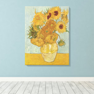 Toile Vincent Van Gogh - Tournesols, 3ème version
