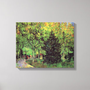 Toile Vincent Van Gogh - Une allée dans le jardin public