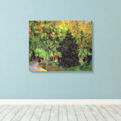 Toile Vincent Van Gogh - Une Voie Dans Le Jardin Public (Insitu (Plancher de Bois))