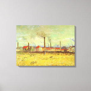 Toile Vincent van Gogh - Usines à Asnières