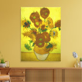 Toile Vincent van Gogh - Vase 12 Tournesols (Insitu(Salon))