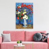 Toile Vincent van Gogh - Vase avec Bleuets & Pavots (Insitu(Salon))
