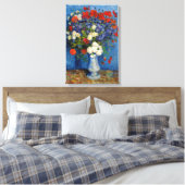 Toile Vincent van Gogh - Vase avec Bleuets & Pavots (Insitu(Chambre))