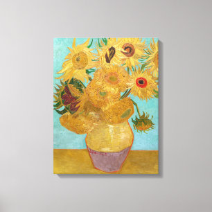 Toile Vincent Van Gogh - Vase avec douze tournesols
