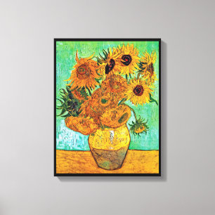 Toile Vincent Van Gogh - Vase Avec Douze Tournesols